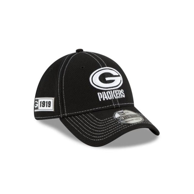 Green Bay Packers Gorra | New Era NFL Sideline Road 39thirty Stretch Fit Cap Mexico - Negros